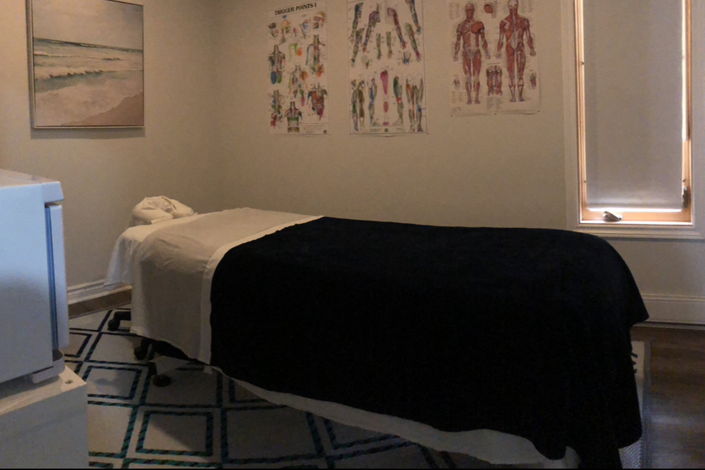 Massage Therapy at - Live Strong Lifestyle Studio. This is the massage room.